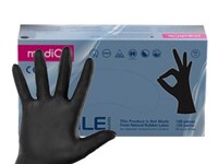 XL р-р ЧЕРНЫЕ MEDIOK перчатки нитриловые  н/опудр. (50пар) - Производство и продажа расходных материалов для салонов красоты, парикмахерских и медицинских центров, Екатеринбург