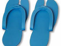 Тапочки-вьетнамки 5мм Голубые  White line   20 пар/уп - Производство и продажа расходных материалов для салонов красоты, парикмахерских и медицинских центров, Екатеринбург