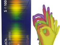 S р-р SPECTRUM MEDIOK Перчатки нитриловые н/опудр (50пар) Разноцветные  - Производство и продажа расходных материалов для салонов красоты, парикмахерских и медицинских центров, Екатеринбург