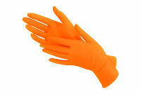 S р-р   ОРАНЖ  Перчатки нитриловые MEDIOK р-р 50пар/уп - Производство и продажа расходных материалов для салонов красоты, парикмахерских и медицинских центров, Екатеринбург